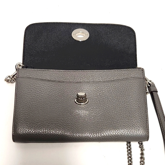 Coach Bowery Studded Chain Crossbody Leather bag - Picture 6 of 12